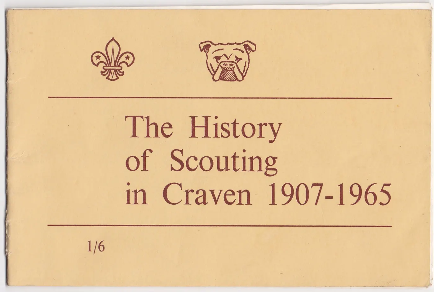 Page 1 of the District history book