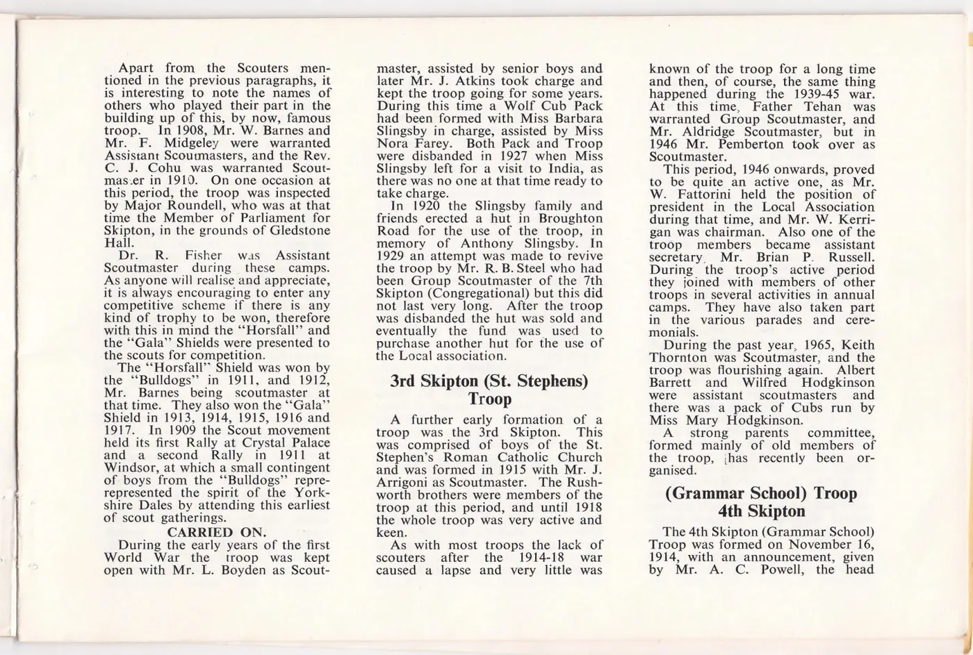 Page 6 of the District history book