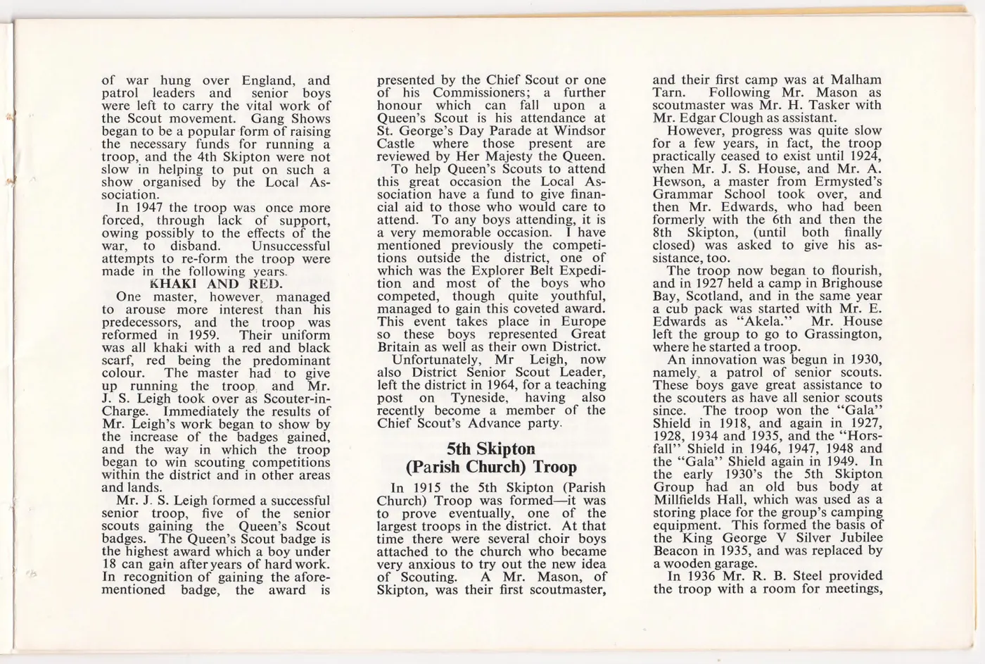 Page 8 of the District history book